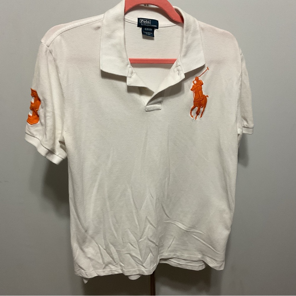 Polo Ralph Lauren White Short Sleeve Polo Shirt Size XL - Picture 2 of 4